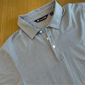 Travis Mathew Men's Light Blue Polo Shirt